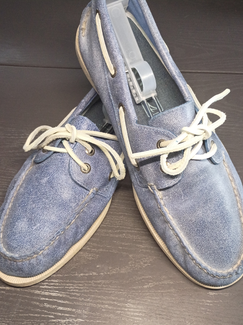Sperry Blue Speckled Boat Shoes. Only Worn A Few Times!